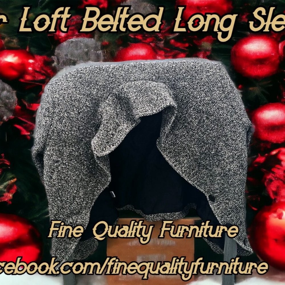 Ann Taylor Loft Belted Long Sleeve Jacket